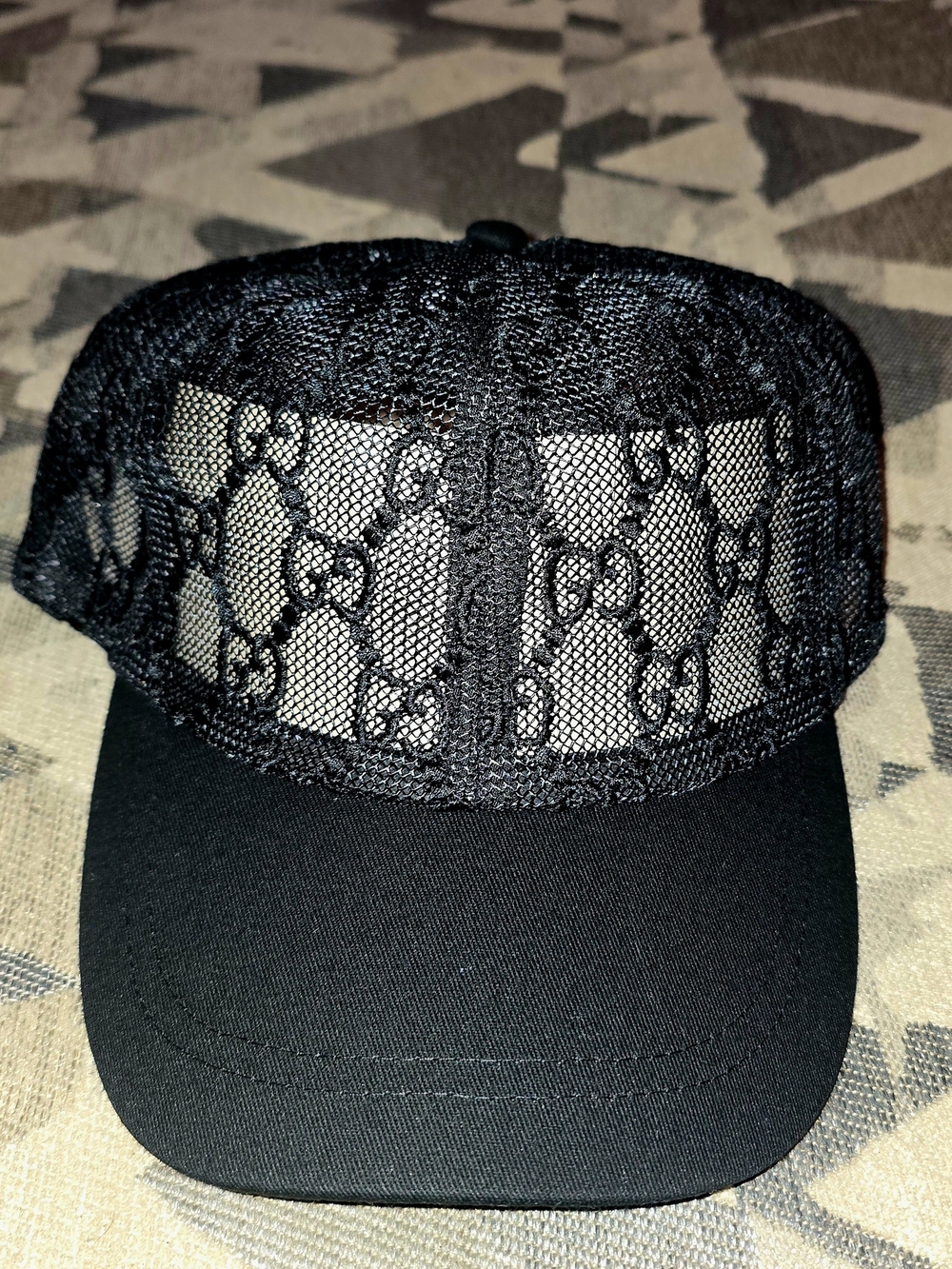 Designers Originals Black Mesh Logo Cap